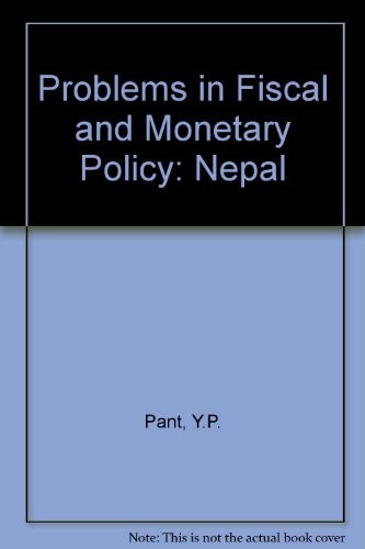 Cover for Problems in fiscal and monetary policy
