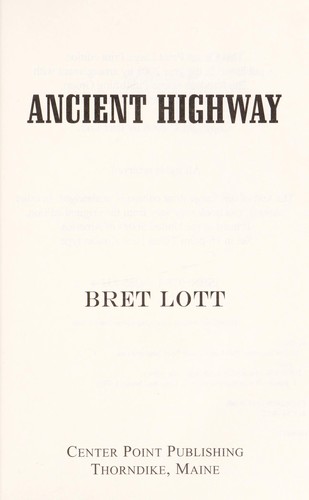 Cover for Ancient highway