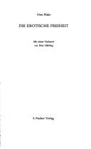 Cover for Die erotische Freiheit