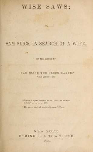 Cover for Wise-saws