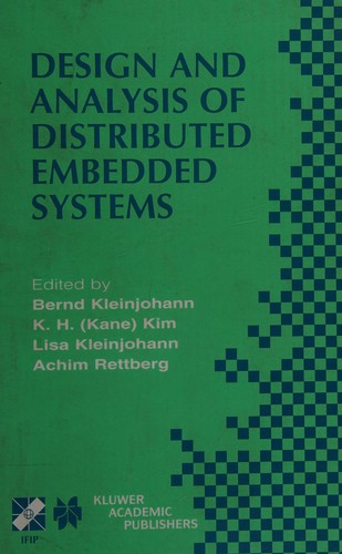 Cover for Design and analysis of distributed embedded systems