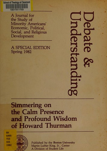 Cover for Simmering on the calm presence and profound wisdom of Howard Thurman