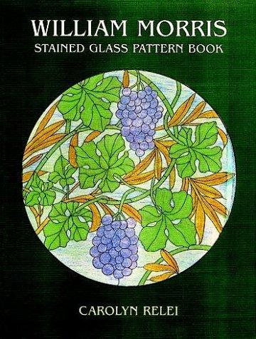 Cover for William Morris stained glass pattern book