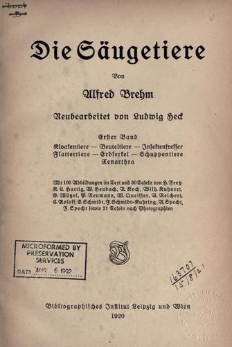 Cover for Tierleben