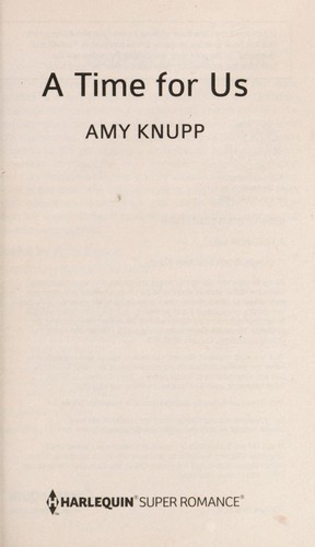 Cover for A time for us