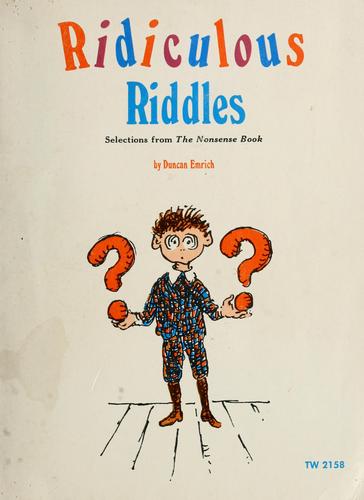 Cover for Ridiculous riddles