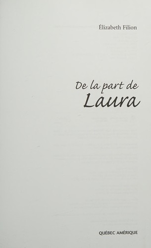Cover for De la part de Laura