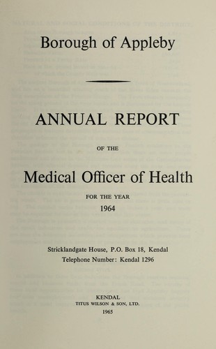Cover for [Report 1964]