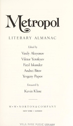 Cover for Metropol