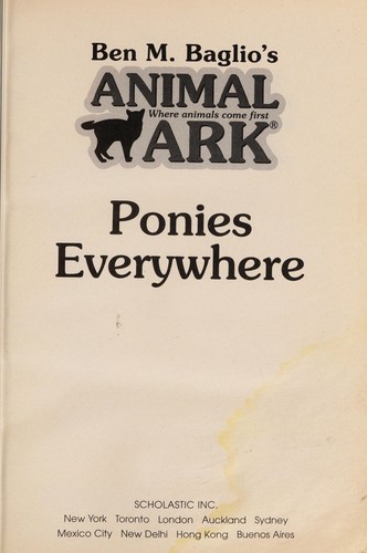 Cover for Ponies everywhere