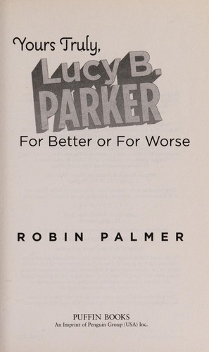 Cover for For better or for worse