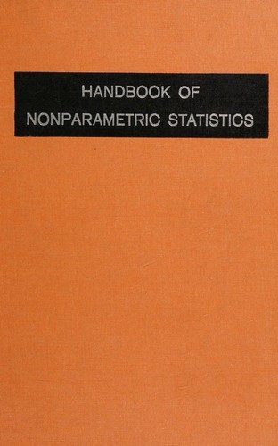 Cover for Handbook of nonparametric statistics.