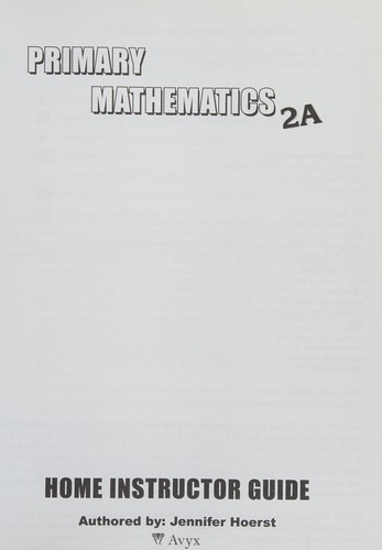 Cover for Primary Math 2A