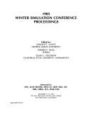 Cover for 1985 Winter Simulation Conference Proceedings (Winter Simulation Conference//Proceedings)