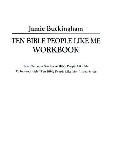 Cover for Ten Bible People Like Me Workbook