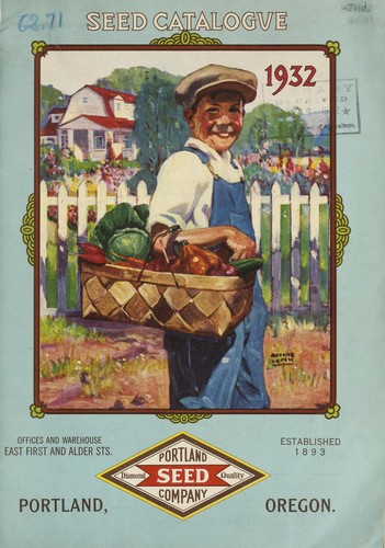 Cover for Seed catalogue, 1932