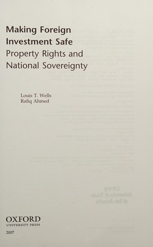 Cover for Making foreign investment safe