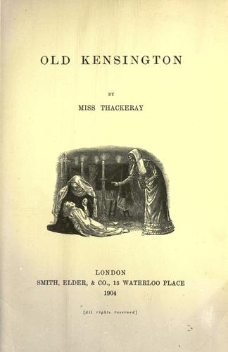 Cover for Old Kensington
