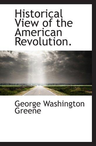 Cover for Historical View of the American Revolution.