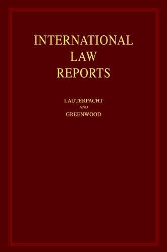 Cover for International Law Reports