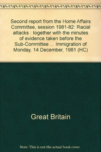 Cover for Second report from the Home Affairs Committee, session 1981-82