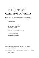 Cover for The Jews of Czechoslovakia
