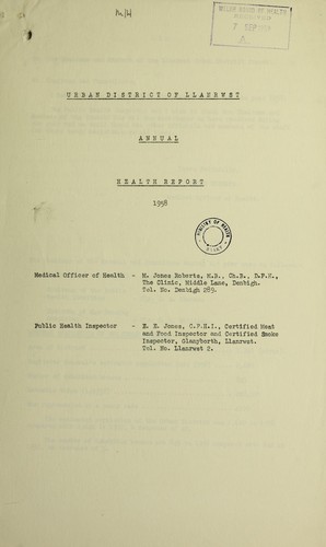 Cover for [Report 1958]