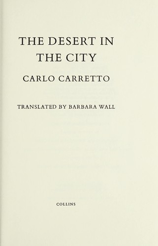 Cover for The desert in the city
