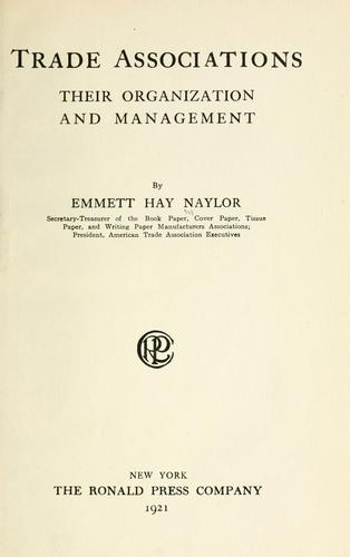 Cover for Trade associations