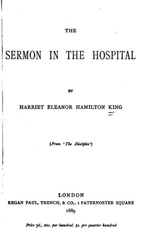 Cover for The Sermon in the Hospital