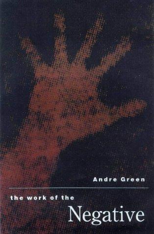 Cover for The work of the negative