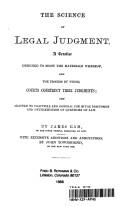Cover for The science of legal judgment