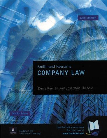 Cover for Smith and Keenan's Company Law for Students