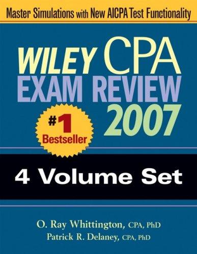 Cover for Wiley CPA Exam Review 2007 4-volume Set (Wiley Cpa Examination Review (4 Vol Set))