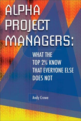 Cover for Alpha Project Managers