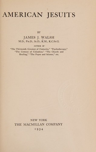 Cover for American Jesuits