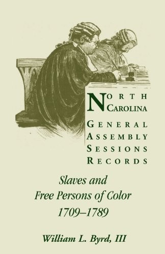 Cover for North Carolina General Assembly sessions records