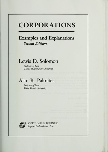Cover for Corporations