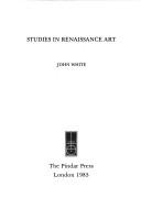 Cover for Studies in Renaissance art