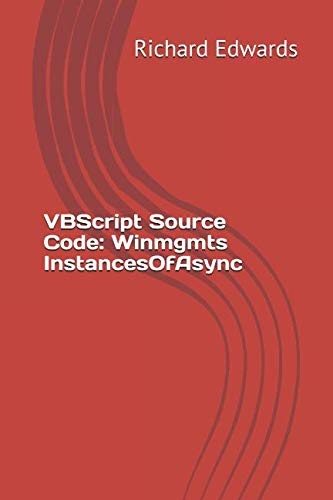 Cover for VBScript Source Code