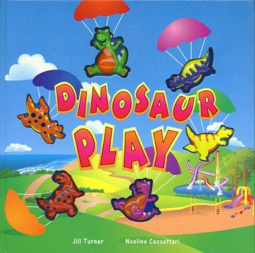 Cover for Dinosaurs at Play (Interactive Giant Button Books!)