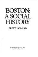 Cover for Boston, a social history