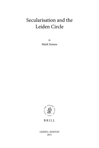 Cover for Secularisation and the Leiden Circle