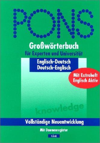 Cover for Pons Groworterbuch Fur Experten Und Universitat Mit Daumenregister