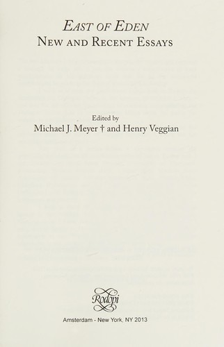 Cover for East of Eden