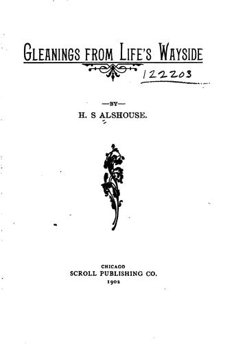Cover for Gleanings from Life's Wayside