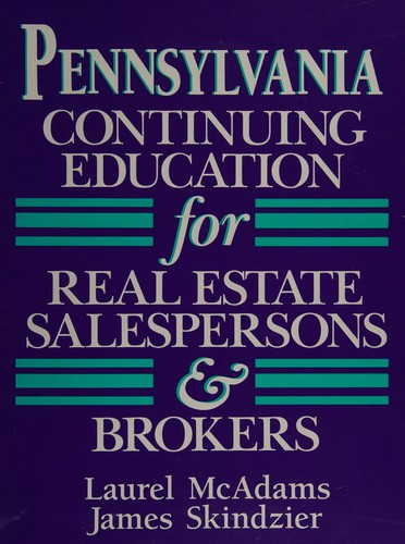 Cover for Pennsylvania continuing education for real estate salespersons & brokers