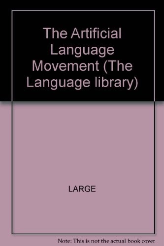 Cover for The artificial language movement