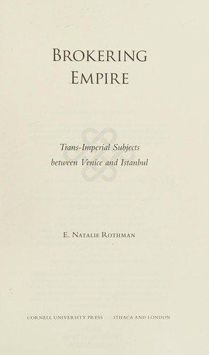 Cover for Brokering empire