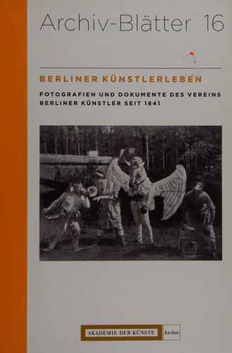 Cover for Berliner Künstlerleben